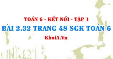 Bài 2.32 trang 48 SGK Toán 6 tập 1 Kết nối tri thức